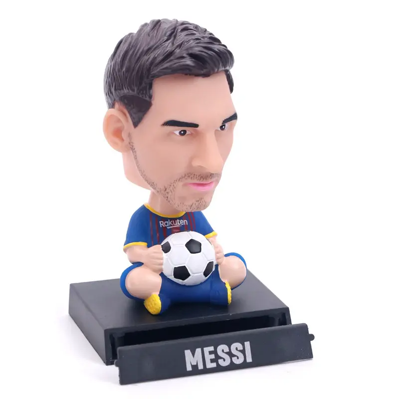 Personnage de jeu de Football version Q, poupée son tête, jouets, critiano, Ronaldo, Messi, 1 pièce, cadeaux pour fans de Football