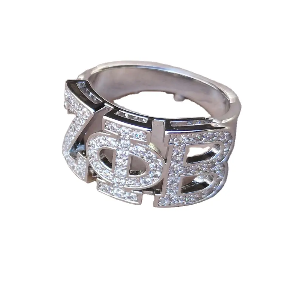 Женское кольцо с цирконием, 925