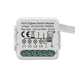 Tuya Zigbee4CHライトスイッチモジュールは音声制御をサポート - Product Image 1