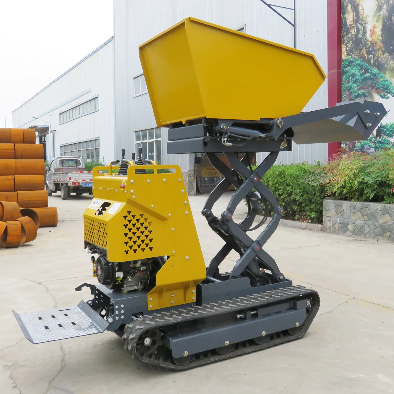 High Work Efficiency Mini dumper crawler small mini track dumper with competitive price for construction