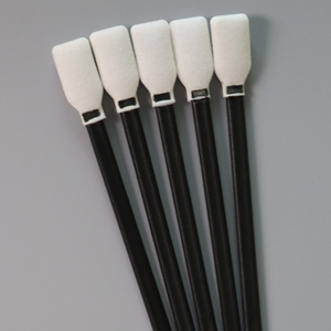 Tampone di schiuma rettangolare Sterile per la pulizia della testa che dettaglia il tampone di schiuma di solvente in fibra ottica senza pelucchi