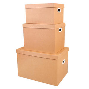 Cajas de almacenamiento de archivos de oficina corrugado de alta calidad Cartón de Banqueros de archivo impreso en relieve para organización de archivos - Product Image 4