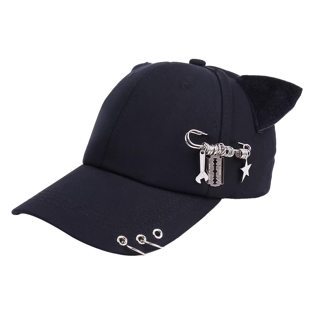 Cat ears baseball-black wrench