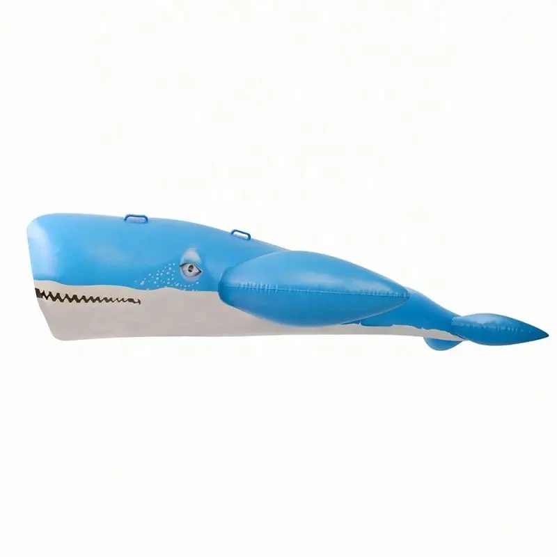 Gigante Blu Balena Piscina Gonfiabile Galleggia Personalizzato Animale Galleggianti Galleggiante Ride-On