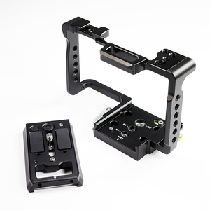 New Release Camera Filming Cage, DSLR Rig with Cold Shoe <strong>Mount</strong> and Manfrotto 501 Quick Release Plate and NATO Rail. - Product Image 1
