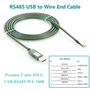 FT232RL yonga seti, USB RS485 dönüştürücü, RS485 USB-RS485-WE-1800 UART ile RS485 seri 6 yollu tel uç kablosu için USB kablosu USB - Product Image 4