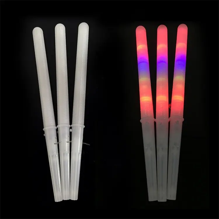LED Algodão Doce Stick Cones Colorido Brilhante Luminoso Marshmallow Sticks Luz Favores Do Partido Fornecimento