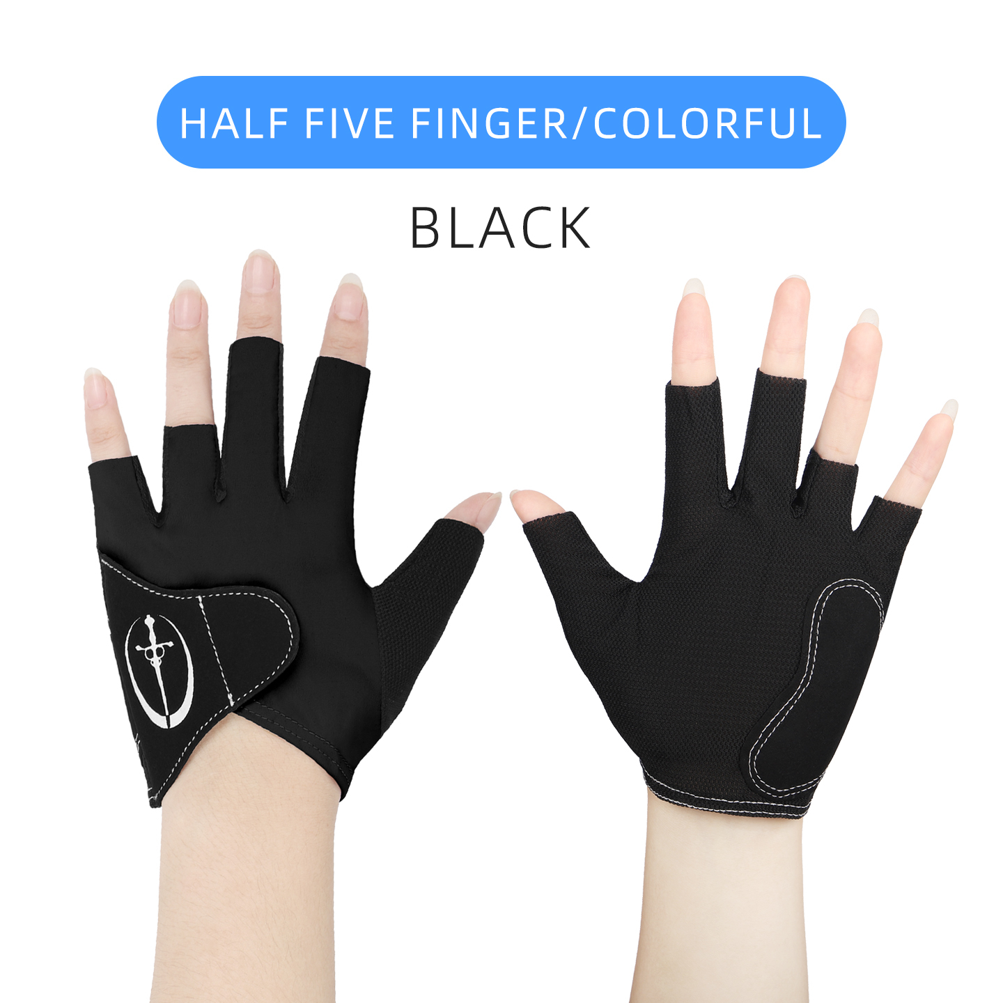 Black-Half Five Fingers