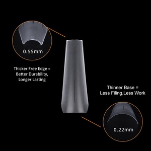 Gelsky yeni moda tırnak ipuçları kutusu özel özel etiket yumuşak jel tırnak uzatma ipuçları kılavuzu hattı tırnak ipuçları - Product Image 5