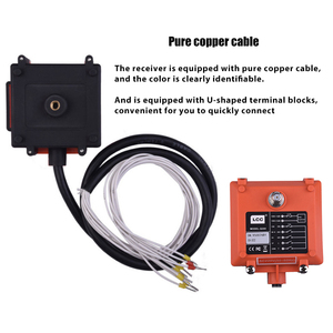 Q200 Q202 interruttore a pulsante da 24volt 2 pulsanti ricevitore trasmettitore Wireless telecomando per gru radiocomando industriale - Product Image 3