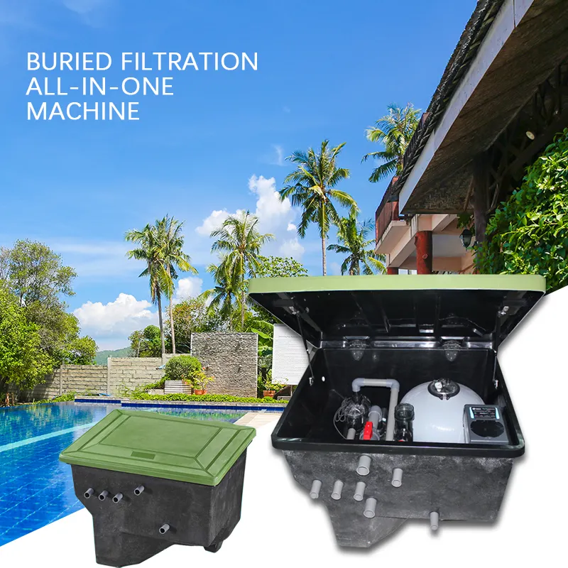 Filtration System For Pool Buried, Sand Charcoal Gravel Water Filter Underground Pool Filter, Swimming Pool Pump Sand Filter