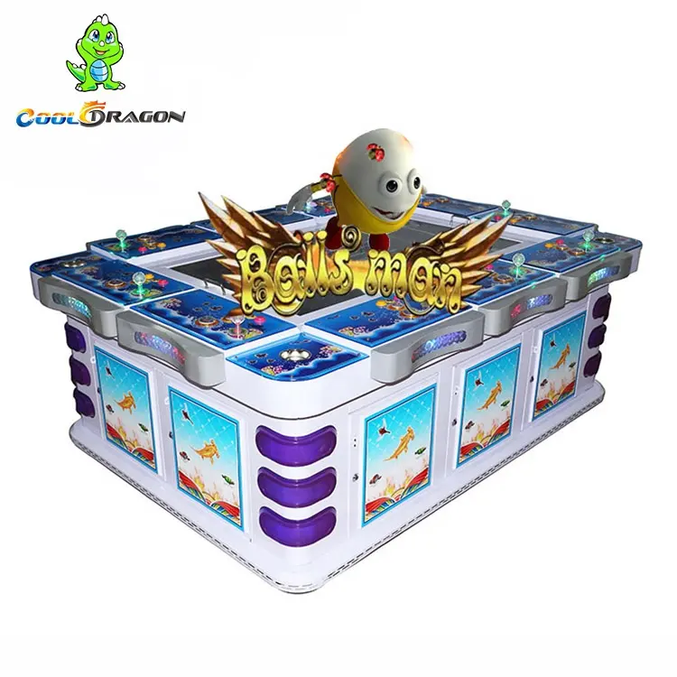 Bolas Mam Tiro pássaros 8 jogadores jogo de pesca arcade máquina de peixes operado por moeda mesa de peixes