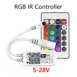 Хорошие продажи 24-кнопочный ИК-пульт дистанционного управления RGB светодиодный контроллер Wi-Fi для Светодиодные полосы света - Product Image 4