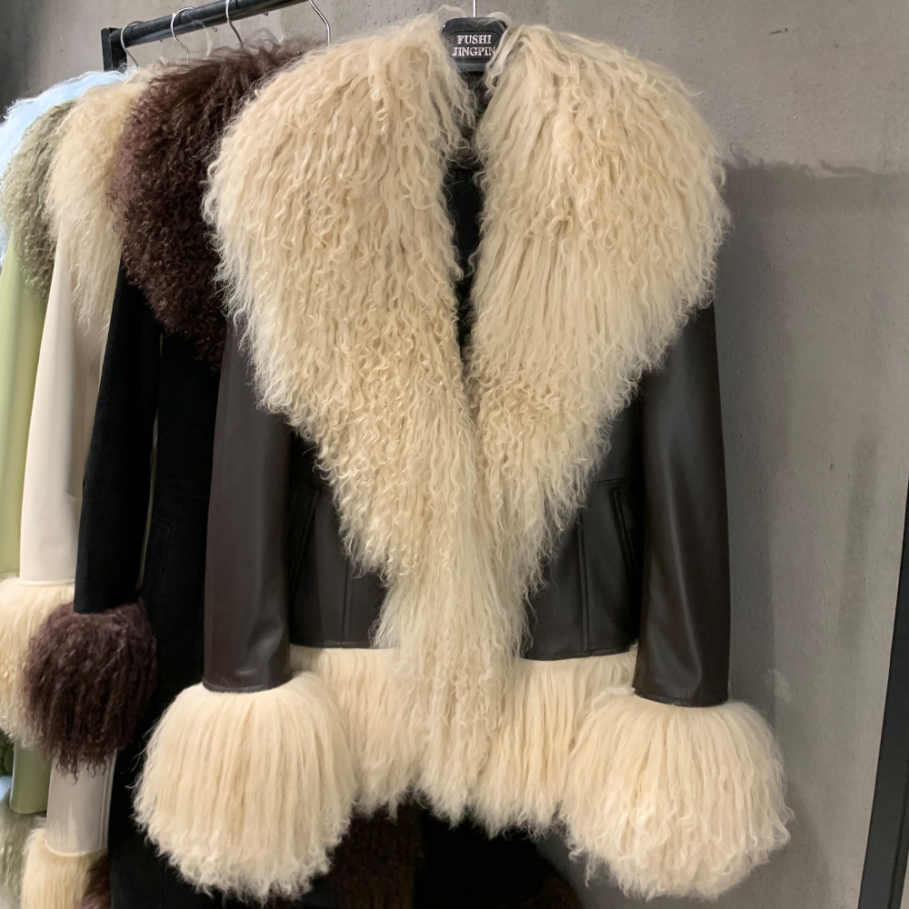 Brown smooth +Beige fur