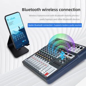 ステージ用のUSBBluetoothリバーブ録音モニター機能を備えたプロフェッショナル16チャンネルステレオオーディオコンソールミキサー - Product Image 4