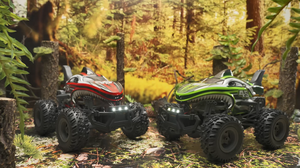 Super Fast <strong>RC</strong> <strong>Monster</strong> 1:14 2.4 GHz Remote Control Truck Toy With All-Terrain Light &amp; Music Dinosaur PVC Car for Adults - Product Image 4