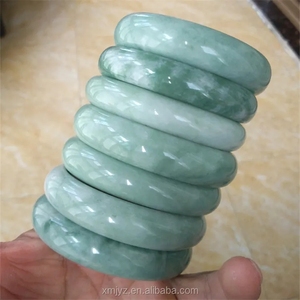 แหล่งสินค้าผ่านการรับรองหยกธรรมชาติกำไลข้อมือหยกสีกว้างกำไลหยกเพื่อสุขภาพสตรี - Product Image 3