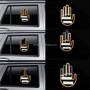 YFG2 finestra posteriore auto Led divertente espressione luce con telecomando Multi-funzionale gesto di avvertimento Anti collisione fanale posteriore - Product Image 6