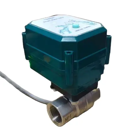 Автоматический запорный клапан для газа с Wi-Fi, умный водяной клапан из нержавеющей стали, латунный моторизованный клапан управления расходом BSP NPT