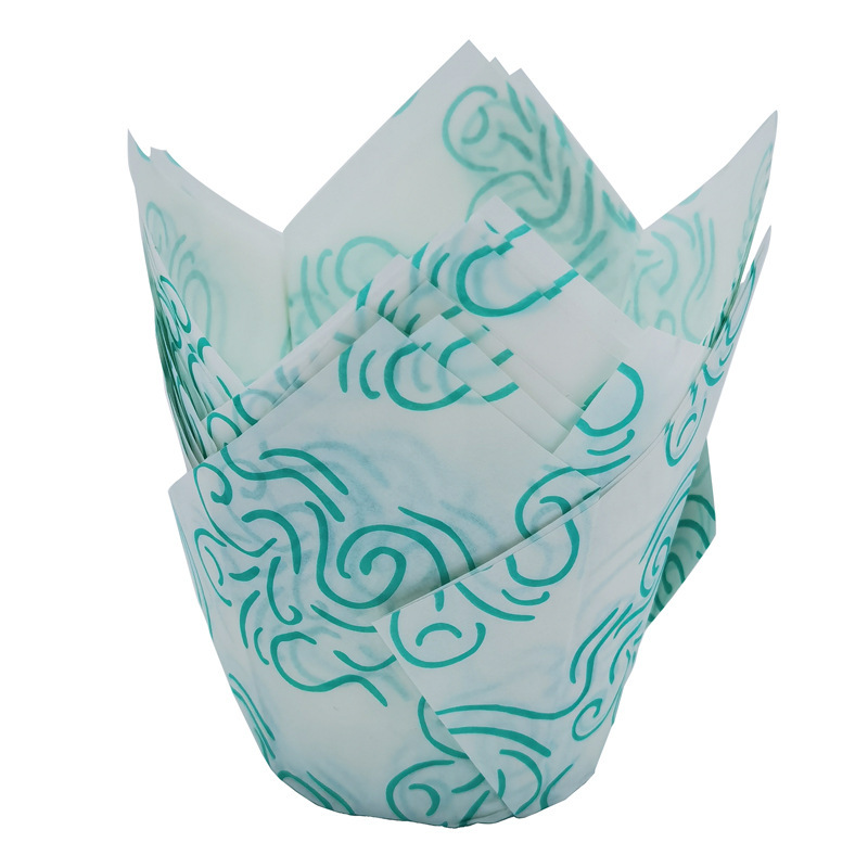 White with Green Cloud 50 pieces
