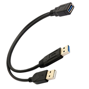 High-<strong>speed</strong> <strong>USB</strong> <strong>3</strong>.0 Female to Dual <strong>USB</strong> Male Y Splitter Extra Power Data Extension <strong>Usb</strong> Charging Cable for <strong>2</strong>.5&quot; Mobile Hard Disk - Product Image 6