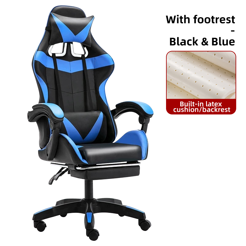 Negro y azul + reposapiés