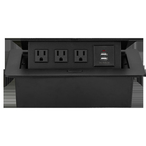 Toma de corriente de EE. UU., toma de corriente de escritorio con carga USB, enchufe CN nominal de 16A, toma Pop de mesa estándar para mesa de oficina/escritorio - Product Image 4