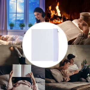 Ev düz kitap ışıkları geceleri okuma için yatakta temizle LED kitap sayfa ışık düz ışık okuma için geceleri yatak - Product Image 4