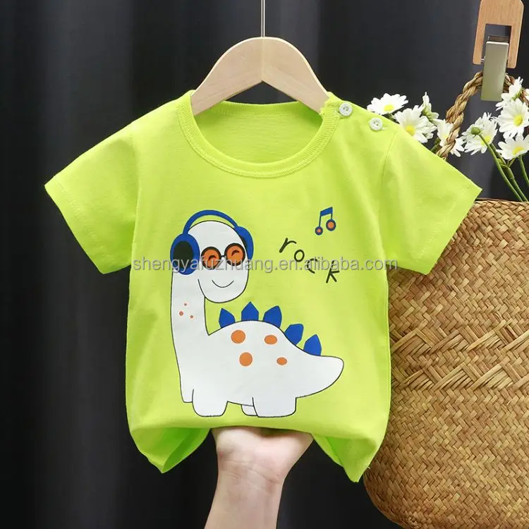 New arrival stylish children clothes t shirt wholesale 100% cotton custom print t shirt For children baby boys & girls tshirts