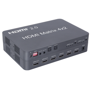 4K 2K HDMI矩阵4x2音频视频切换器支持3D与edidk矩阵HDMI - Product Image 1