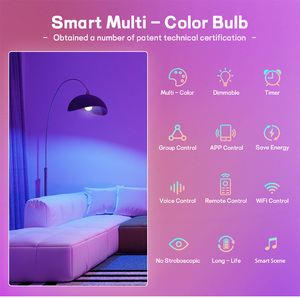 LEDEAST ZJ-BWBL1L-RGB <strong>LED</strong> Smart Wifi Ble Bulb Voice Control Remote Control Alexa and Google Compatible E26 Smart Bulb - Product Image 6