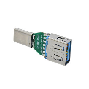 2 To <strong>1</strong> <strong>USB</strong> <strong>3</strong>.<strong>0</strong> <strong>Type</strong> C Male to <strong>USB</strong> <strong>3</strong>.<strong>0</strong> <strong>Type</strong> A Female Adapter with PC Board <strong>Type</strong> C 24 Pin to <strong>USB</strong> A 9 Pin Connector Converter
