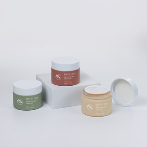 Skincare בצבע מותאם אישית בצבע בהיר <span class=keywords><strong>50</strong></span> מ "ל <span class=keywords><strong>50</strong></span> גרם מקרונים ורוד סגול צנצנת זכוכית