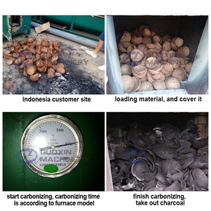 Complete Charcoal Briquette Making Machine Plant <strong>Palm</strong> <strong>Kernel</strong> Coconut <strong>Shells</strong> <strong>Kiln</strong> <strong>Carbonization</strong> Furnace <strong>for</strong> Charcoal