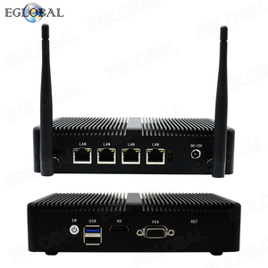 Top bán 4 * LAN pfsense tường lửa AES-Ni Mini PC Quad Core Celeron J1900 Bộ vi xử lý Wake-on-LAN, PXE, RTC Máy tính bộ định tuyến di động - Product Image 2