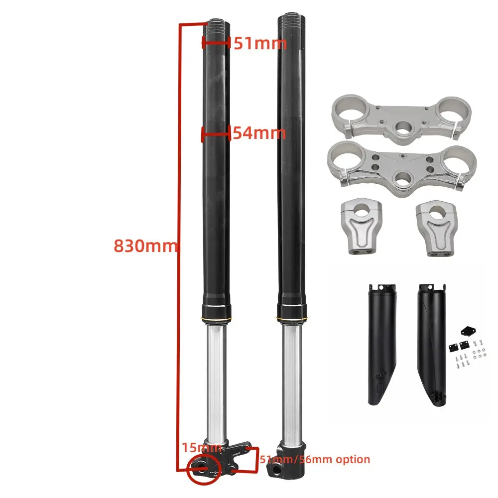 51/54 830mm USD Fork Electric Motorcycle Inverted Front Fork