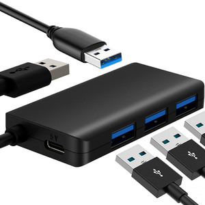 Personalizzazione Hub C a USB 3.0 Hub a 4 porte materiale PCB nero per Computer/ricarica - Product Image 2