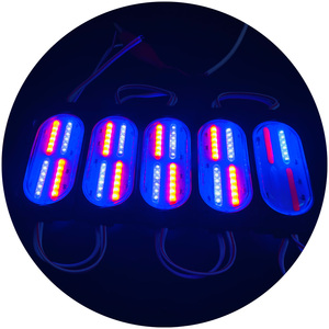 12V 24VサイドライトLEDモジュールライト赤と青ストロボ点滅LEDモジュールトラック車オートバイ警告LEDライトモジュール - Product Image 4