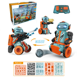 Kinder STEM Pädagogische Programmierung Roboter-Baukasten Multifunktion ale Fernbedienung Intelligenter Schieß roboter Modells pielzeug