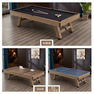 Factory Stock 8ft <strong>3</strong> in 1 <strong>Multi</strong> <strong>Function</strong> MDF <strong>Game</strong> Pool <strong>Table</strong> <strong>With</strong> Professional <strong>Table</strong> Tennis Set - Product Image 3