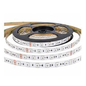 แถบไฟ LED แอดเดรส DC5V WS2812สมาร์ท5050 RGB IC 30/60/144LED สีมายากลกันน้ำแถบไฟพิกเซล LED - Product Image 3