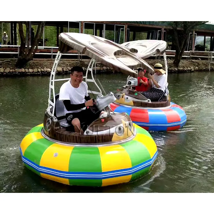 Water Park Equipment Adult Electric Round UFO Inflatable Bumper Cars Boat For Sale