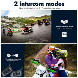 Motorcycle Bluetooth <strong>Intercom</strong> <strong>System</strong> - <strong>Wireless</strong> Communication, 1200m Range IP67 Waterproof <strong>Group</strong> Riding &amp; Helmet Headset - Product Image 5
