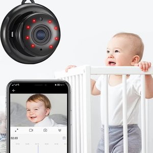 กล้องไอพี Wi-Fi ขนาดเล็กสำหรับเฝ้าระวังความเคลื่อนไหวสำหรับสัตว์เลี้ยง/ทารกกล้องรักษาความปลอดภัยภายในบ้านความคมชัดระดับ HD 1080P ระบบเสียงสองทาง - Product Image 3