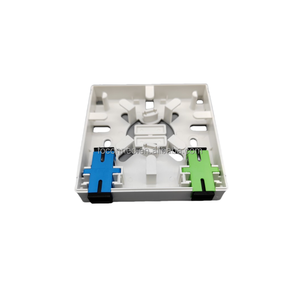 Caja de fibra tipo 86 de plástico Abs de alta calidad, toma de pared, salida de placa frontal, caja de terminales de fibra óptica de 2 núcleos - Product Image 2