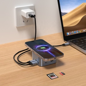 14 in 1 Multi-funzione Desktop Docking Station Wireless tipo C 3.2 HDTV PD 3.0 Ethernet Card Reader adattatore Usb C Hub - Product Image 4