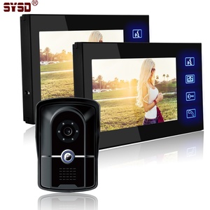 Sistema de intercomunicación de videoportero con cable de alta definición con botón táctil para control de acceso de Villa u oficina-1 a 2 tipos - Product Image 1