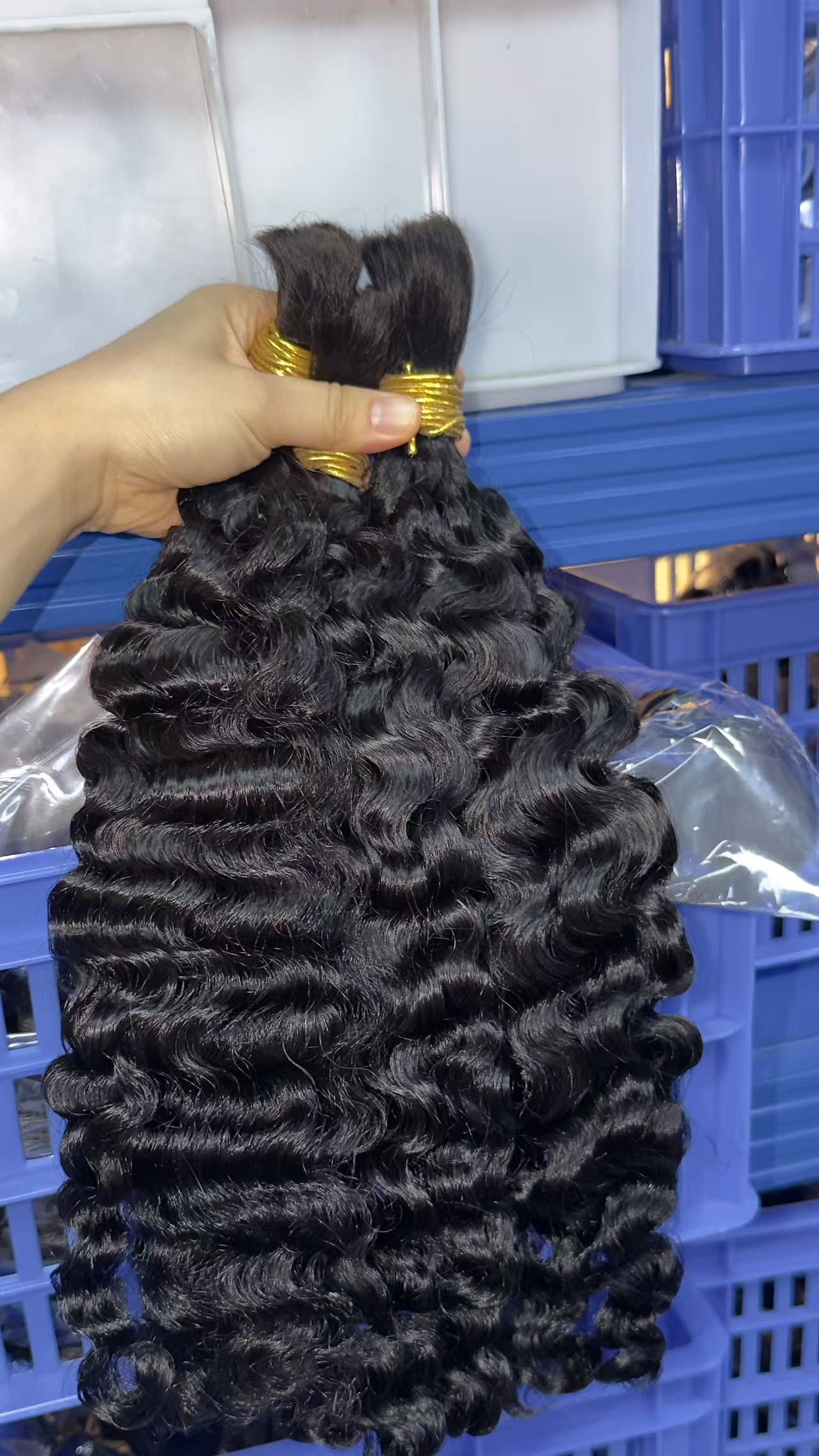 Cabello rizado birmano a granel