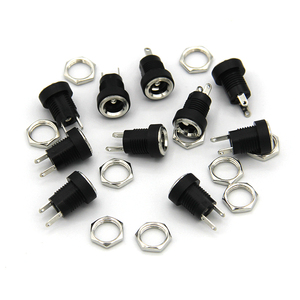 5.5 X 2.5 mm <strong>Dc</strong> Power Jack <strong>Socket</strong> Threaded Female <strong>Dc</strong> Power Jack <strong>Pcb</strong> Mount - Product Image 5