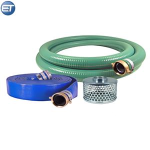 3/4/6/8英寸高压聚氯乙烯灌溉平放软管，带联轴器连接器Manguera Plana